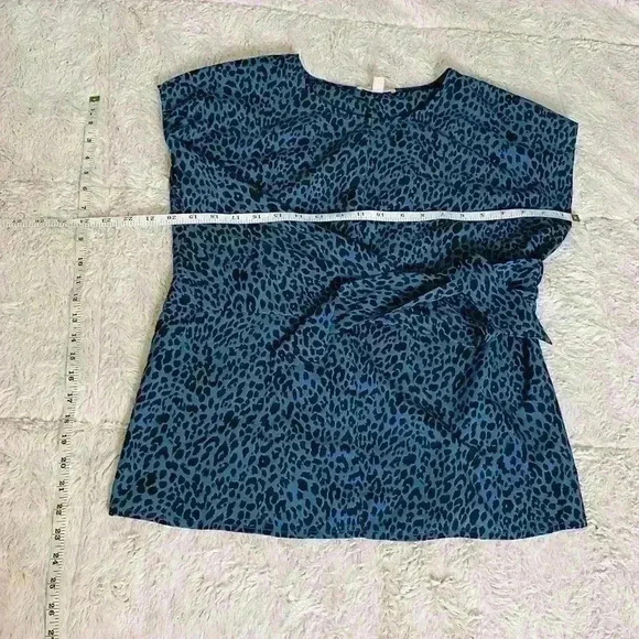 Como Vintage Leopard Blouse with side tie - Picture 6 of 6